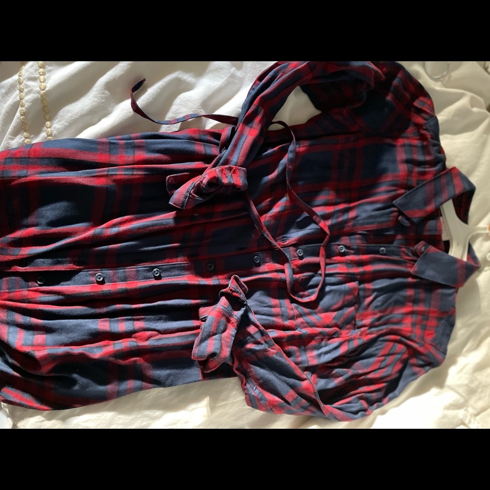 Isabel Maternity Plaid Tunic